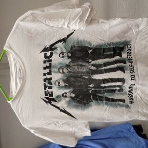 Metallica band tour shirt